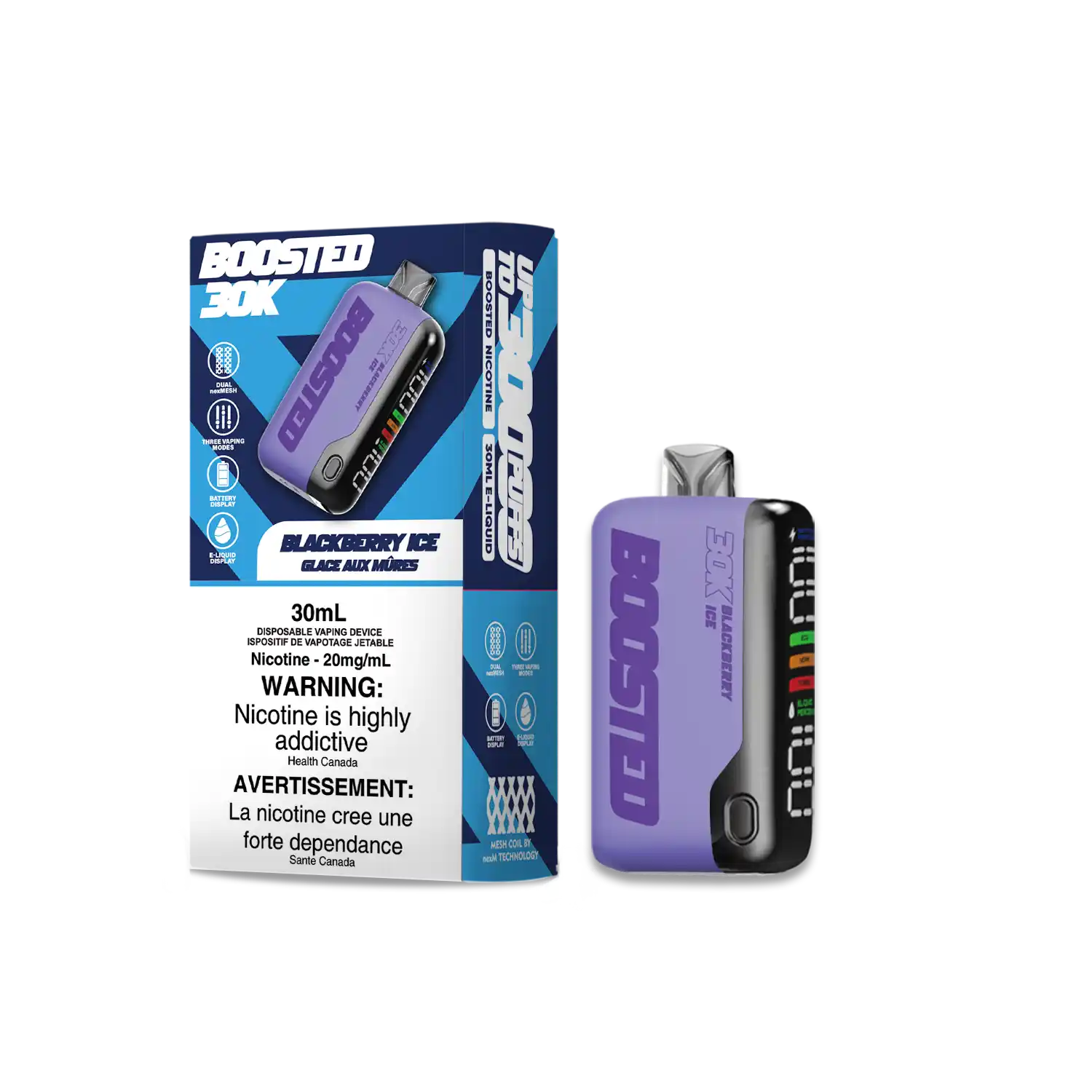 Blackberry Ice Boosted - Disposable 30K by BOOSTED