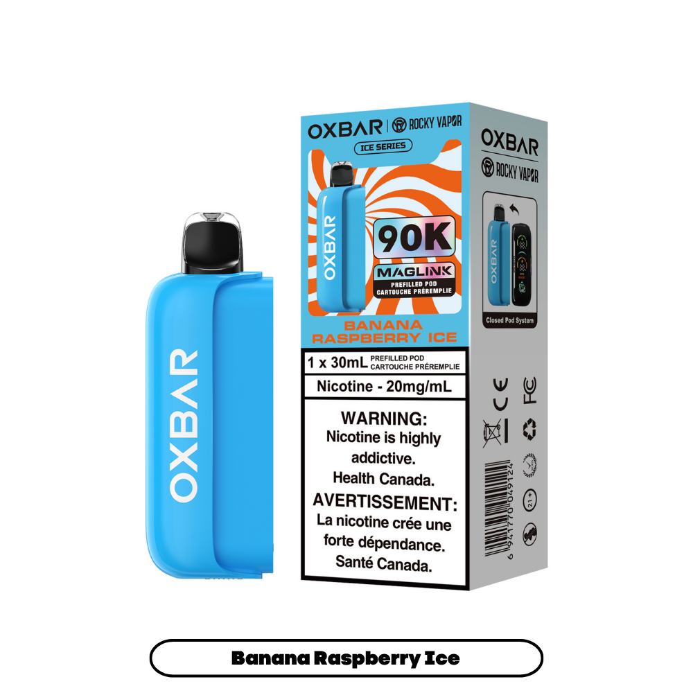 Banana Raspberry Ice Oxbar Maglink Pods (Ice Series) 90K