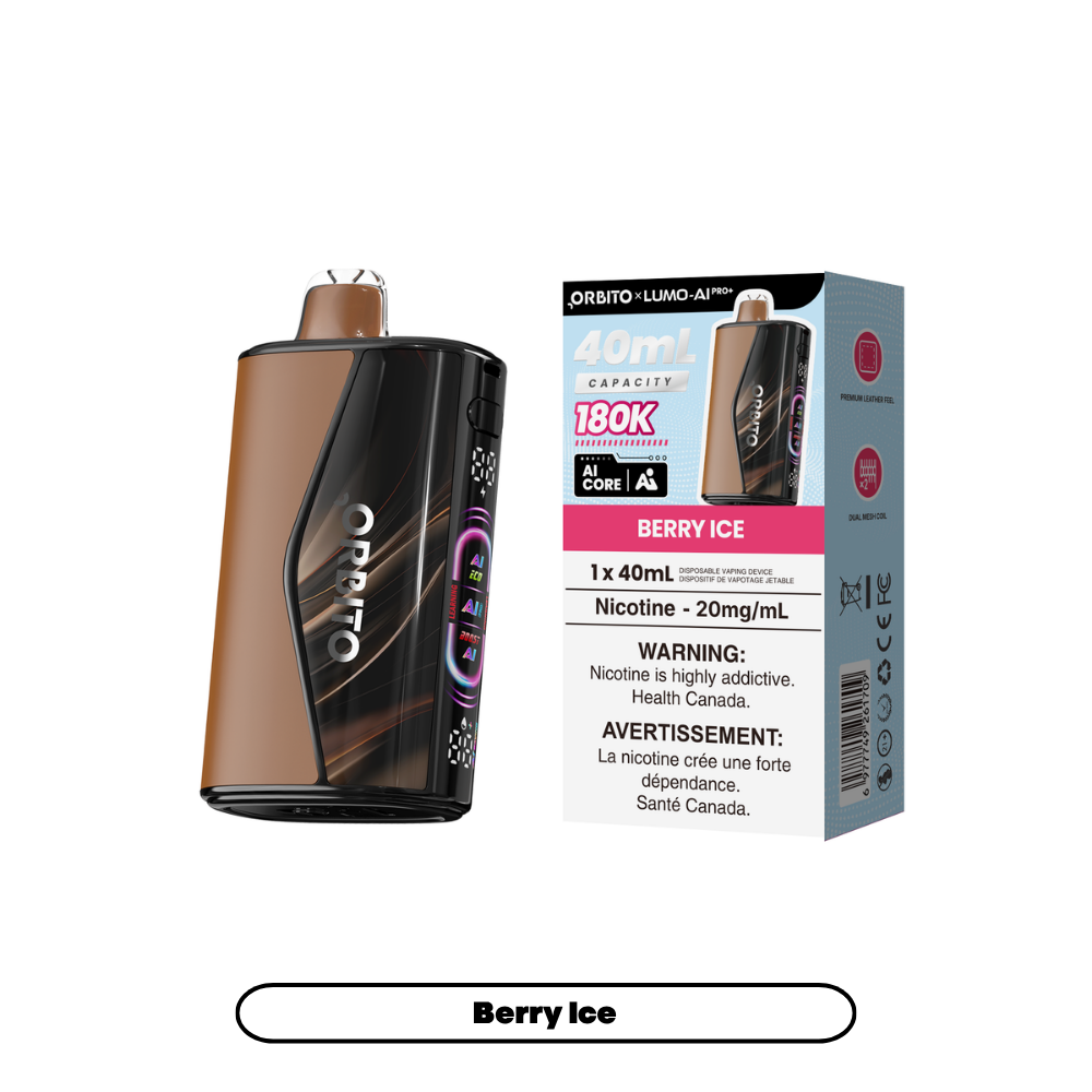 Berry Ice Orbito Lumo AI Pro+ - Disposable Vape 180K