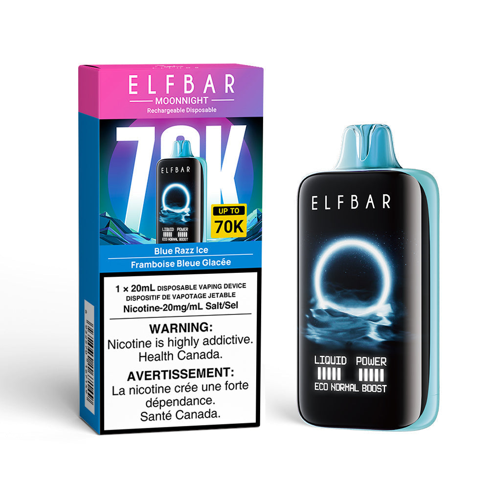 Blue Razz Ice ELF Bar MoonNight 70K - Disposable Vape