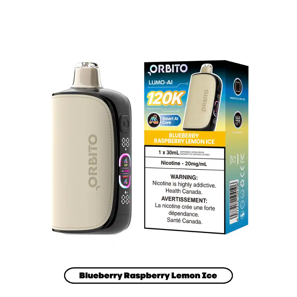 Blueberry Raspberry Lemon Ice Orbito Lumo AI - Disposable 120K by ORBITO