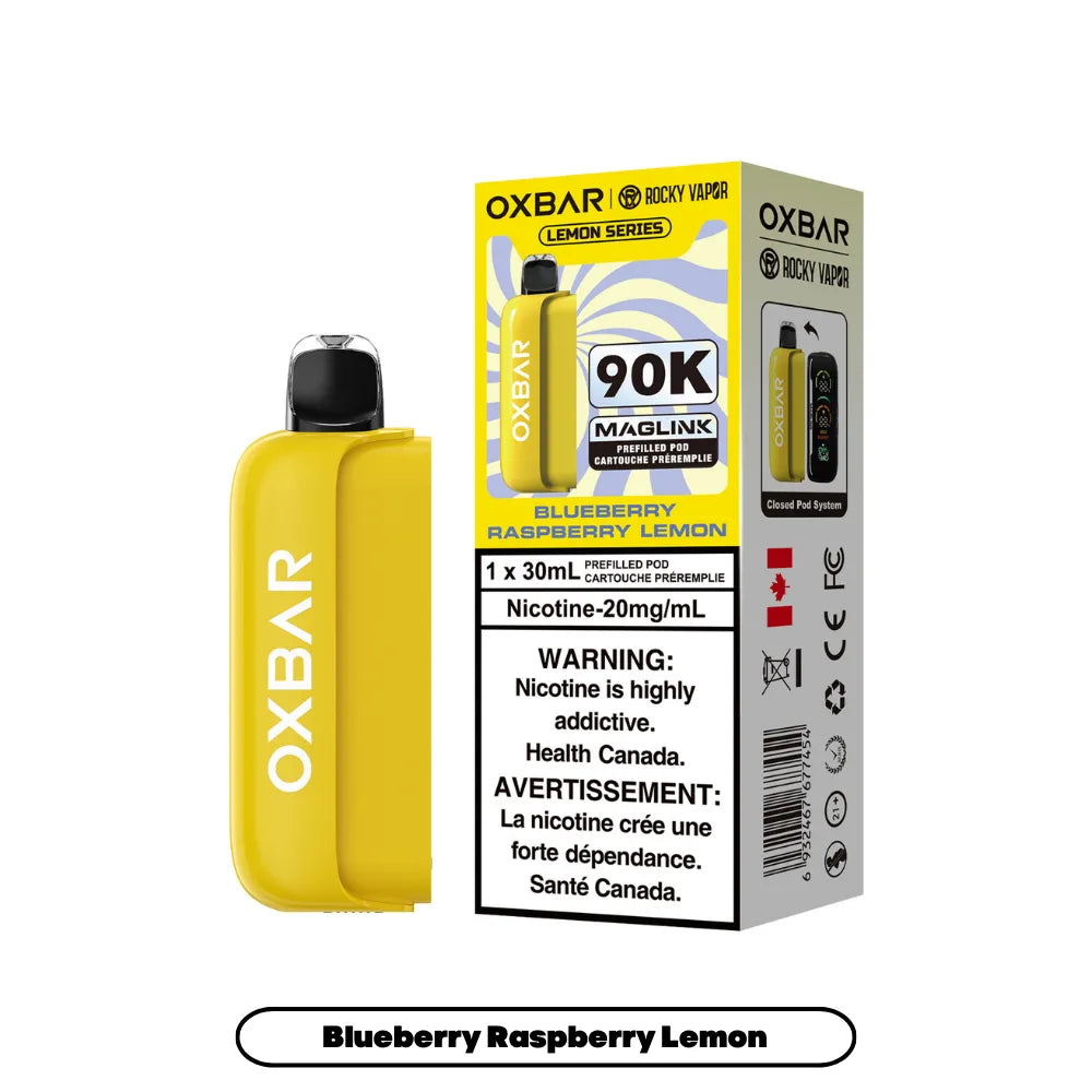 Blueberry Raspberry Lemon Oxbar Maglink Pods (Lemon Series) 90K by OXBAR