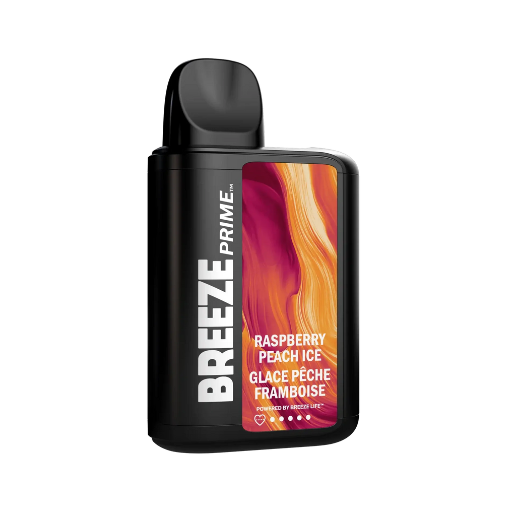 Raspberry Peach Ice Breeze Prime S50 - Disposable 6K - -45° Angle