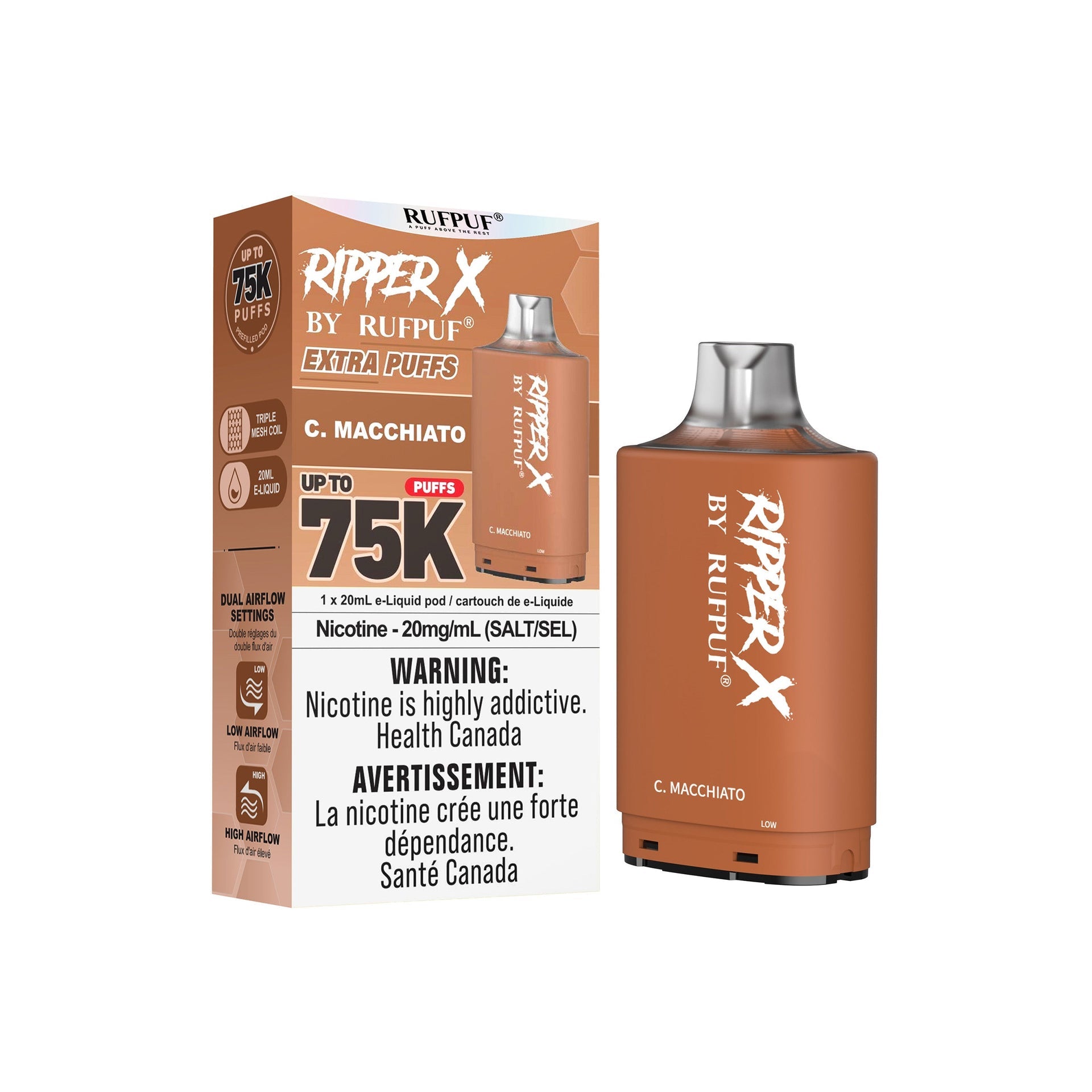 C.Macchiato Rufpuf Ripper X Pods 75K by RIPPER X BY RUFPUF