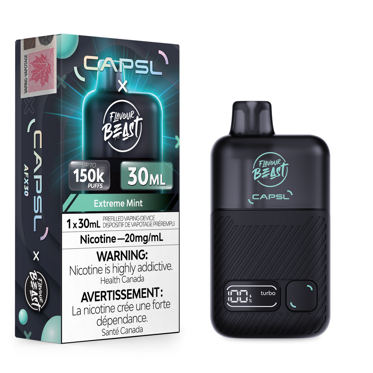 Extreme Mint Iced CAPSL - AFX30 Disposable 150K