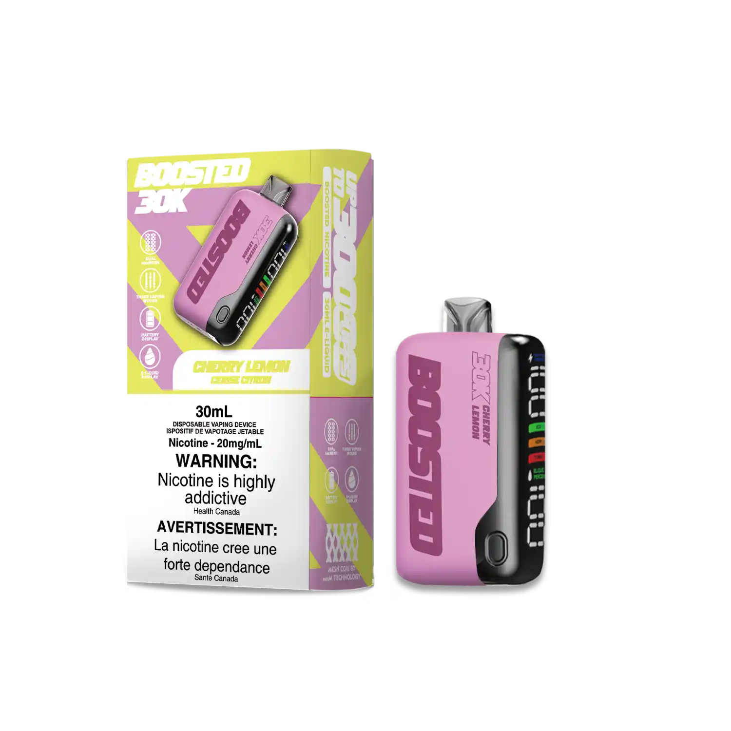 Cherry Lemon Boosted - Disposable 30K by BOOSTED
