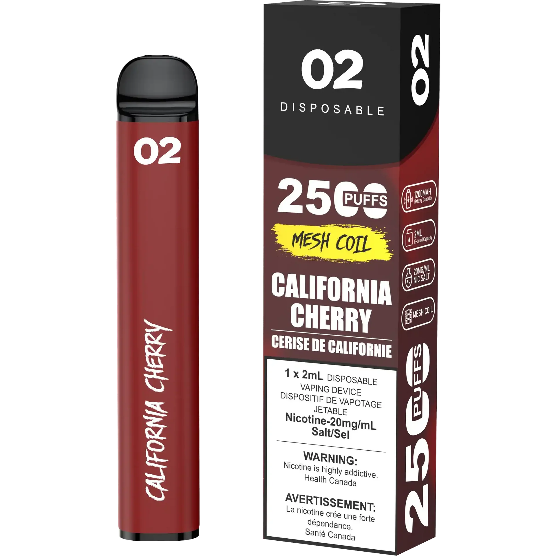 California Cherry O2 - Disposable 2.5K by O2