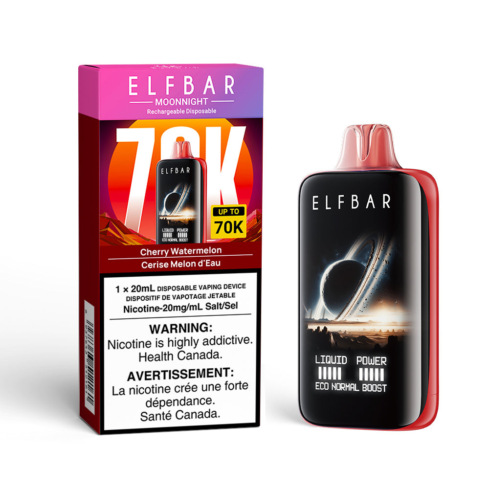 Cherry Watermelon ELF Bar MoonNight 70K - Disposable Vape