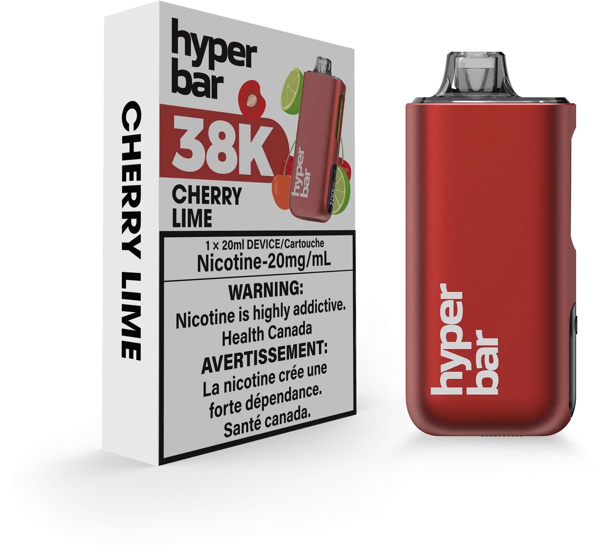 Cherry Lime Hyperbar BE38000 - Disposable Vape