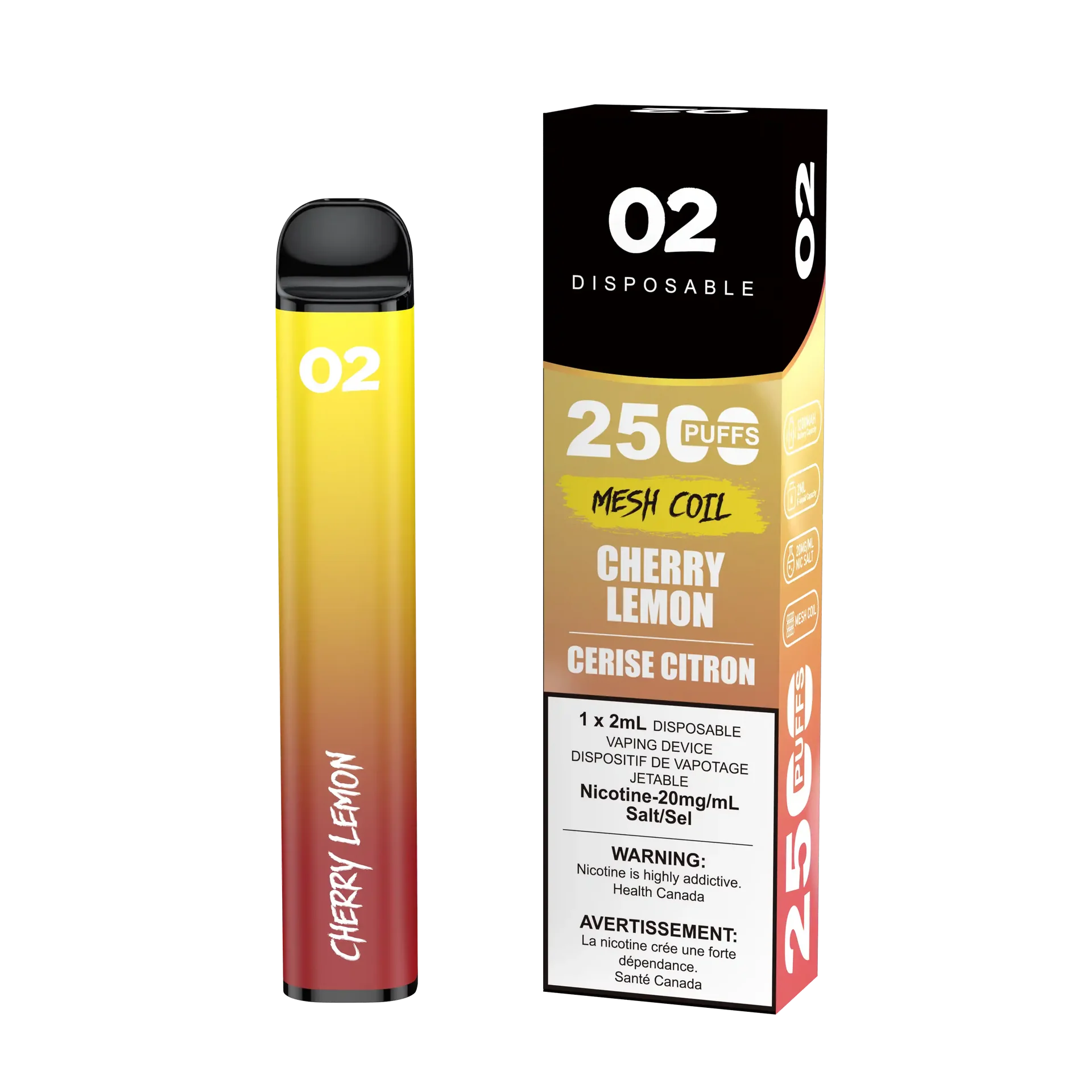 Cherry Lemon O2 - Disposable 2.5K by O2
