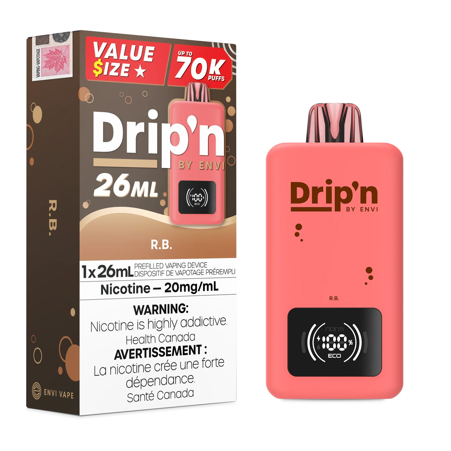 R.B Drip'n 26mL - Disposable 70K by DRIP'N