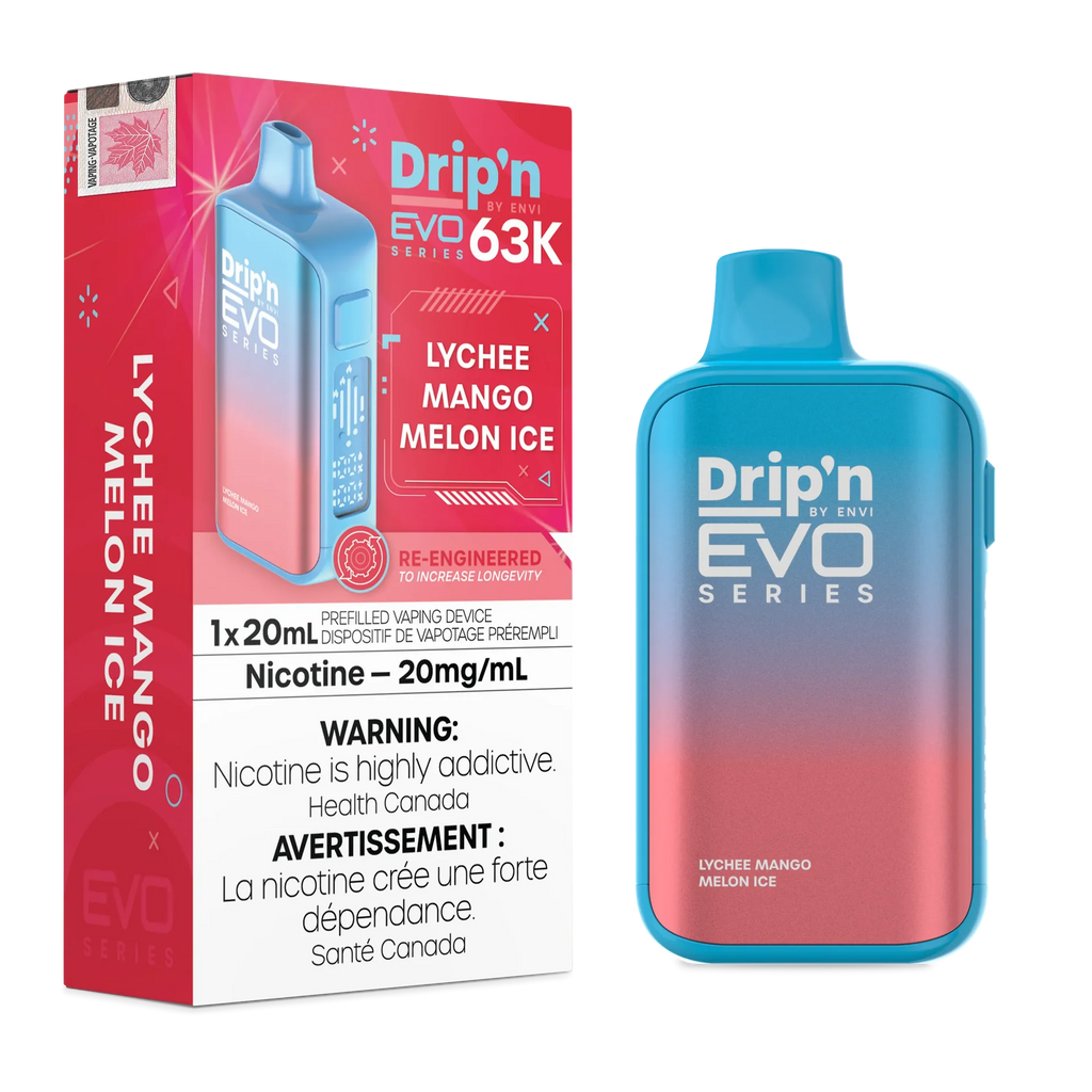 Lychee Mango Melon Ice Drip'n by Envi EVO 63K - Disposable Vape by DRIP'N — view 1