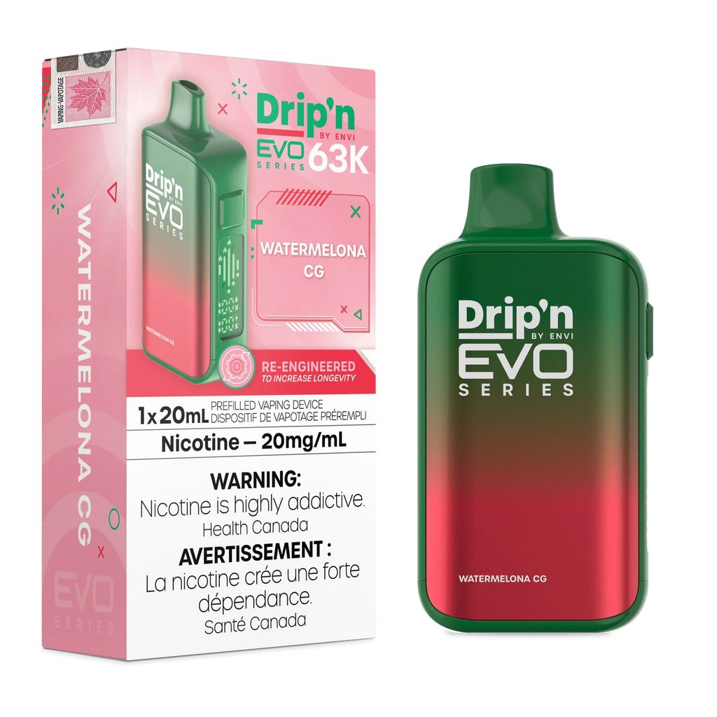 Watermelona CG Drip'n by Envi EVO 63K - Disposable Vape