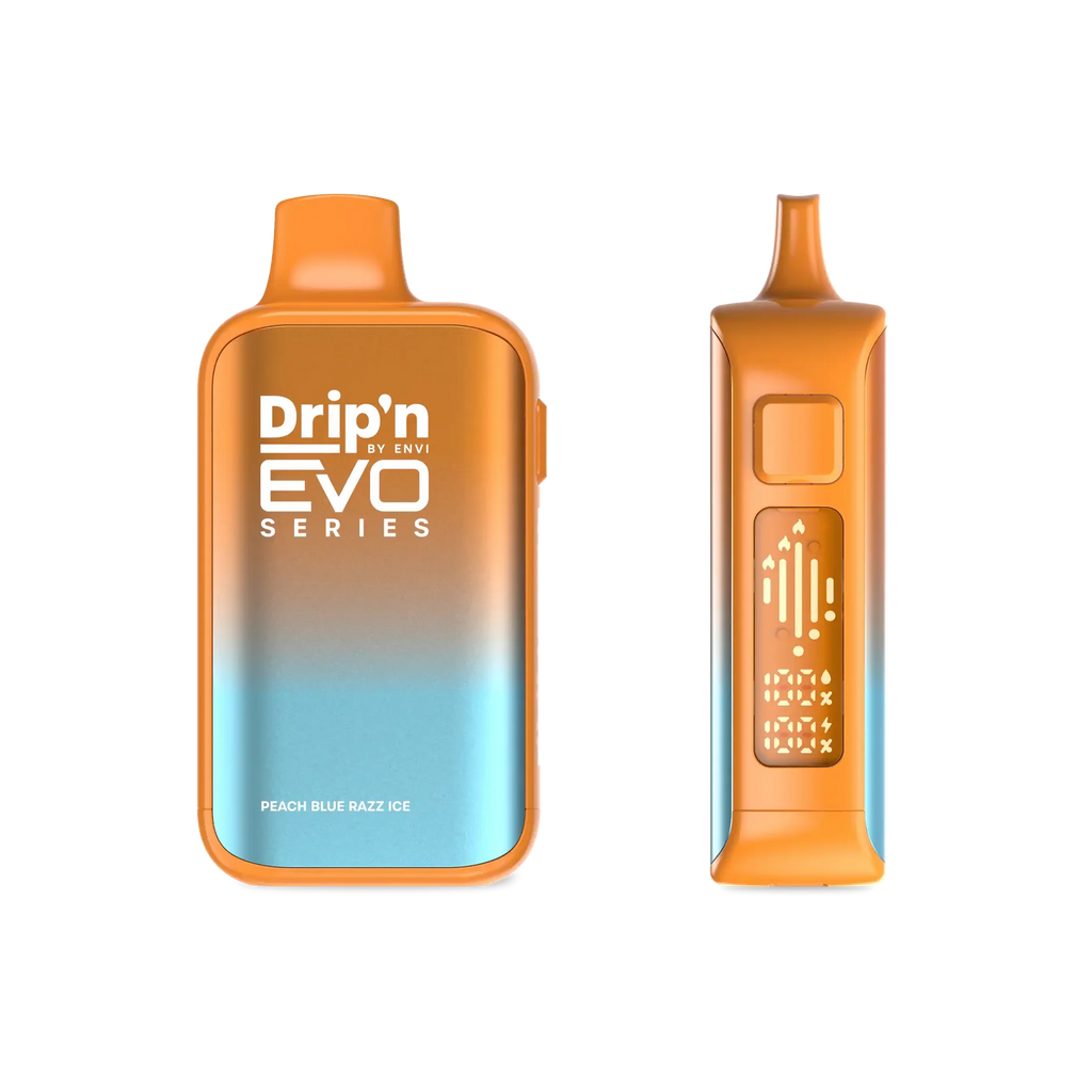 Peach Blue Razz Ice Drip'n by Envi EVO 63K - Disposable Vape