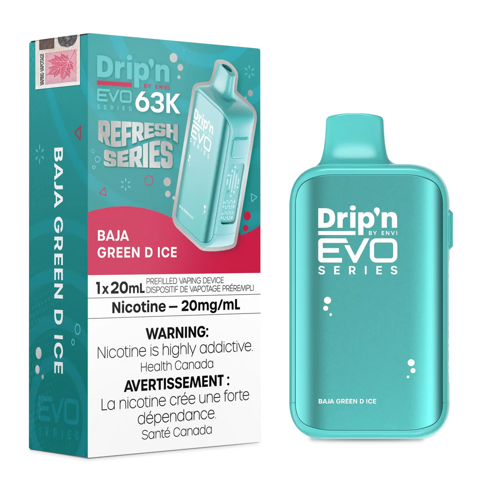 Baja Green D Ice Drip'n by Envi EVO 63K - Disposable Vape - view 1