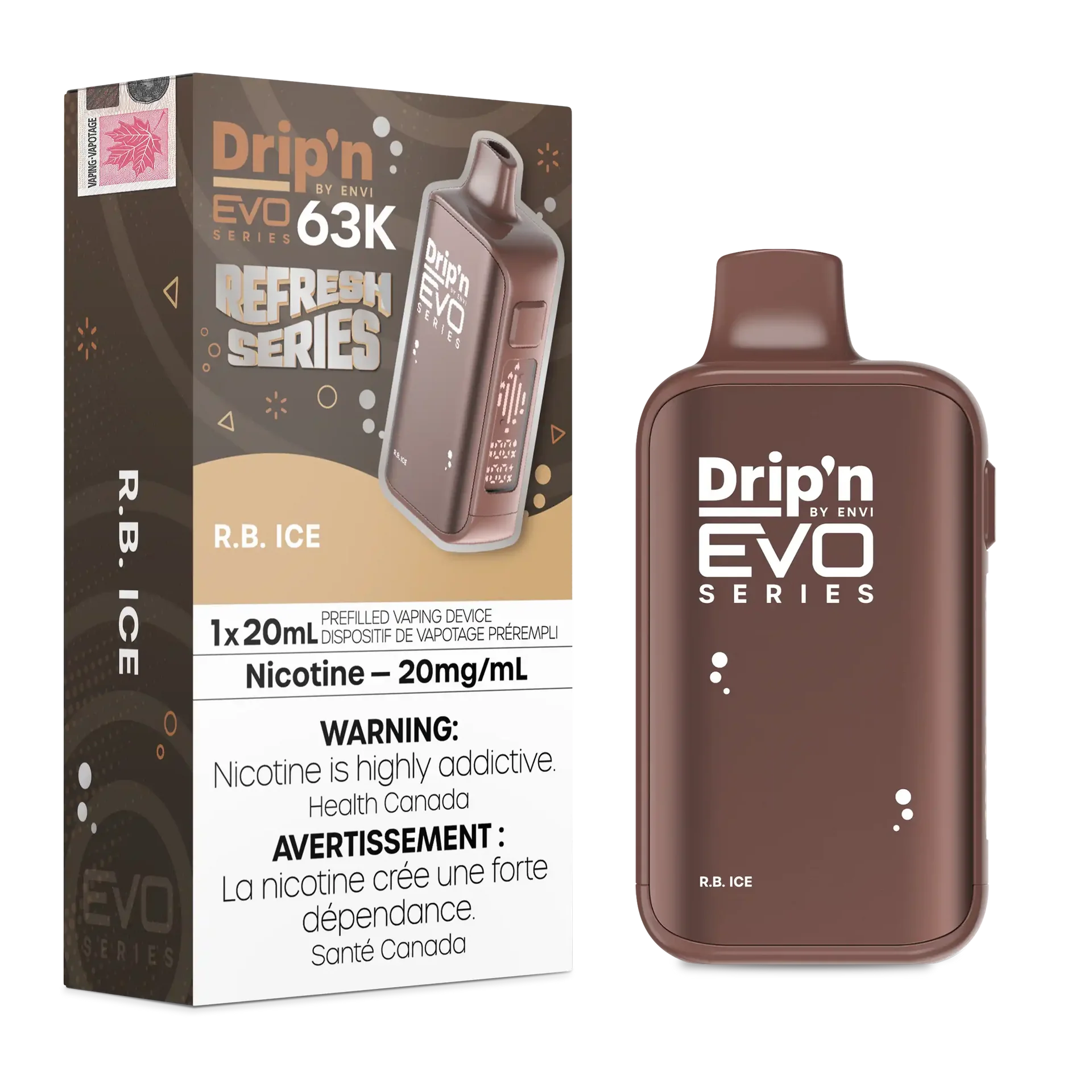R.B. Ice Drip'n by Envi EVO 63K - Disposable Vape