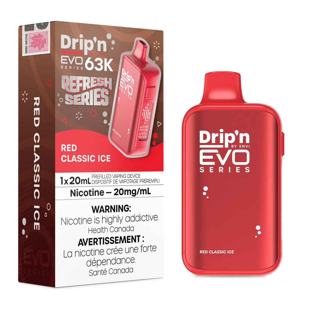 Red Classic Ice Drip'n by Envi EVO 63K - Disposable Vape