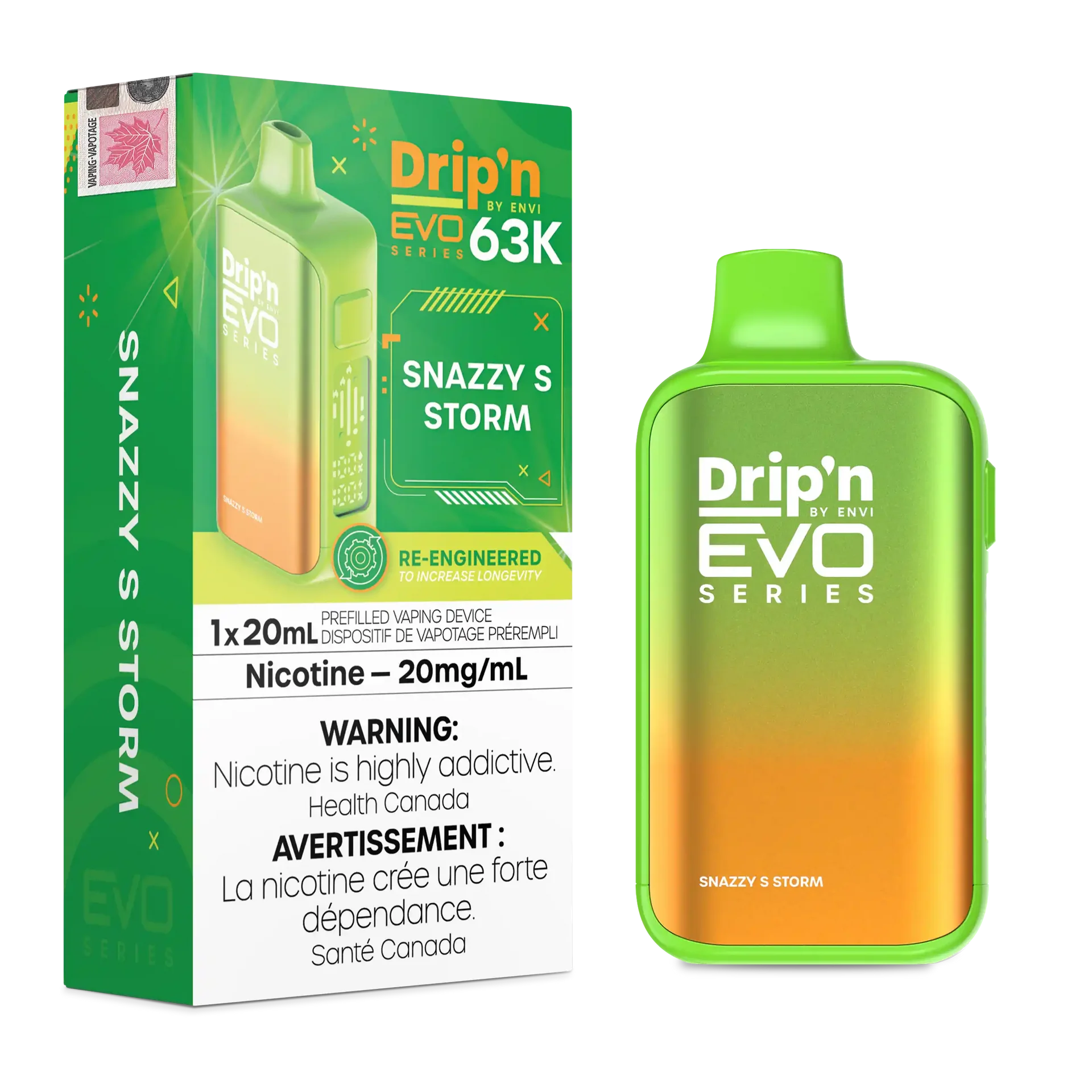 Snazzy S Storm Drip'n by Envi EVO 63K - Disposable Vape - view 1