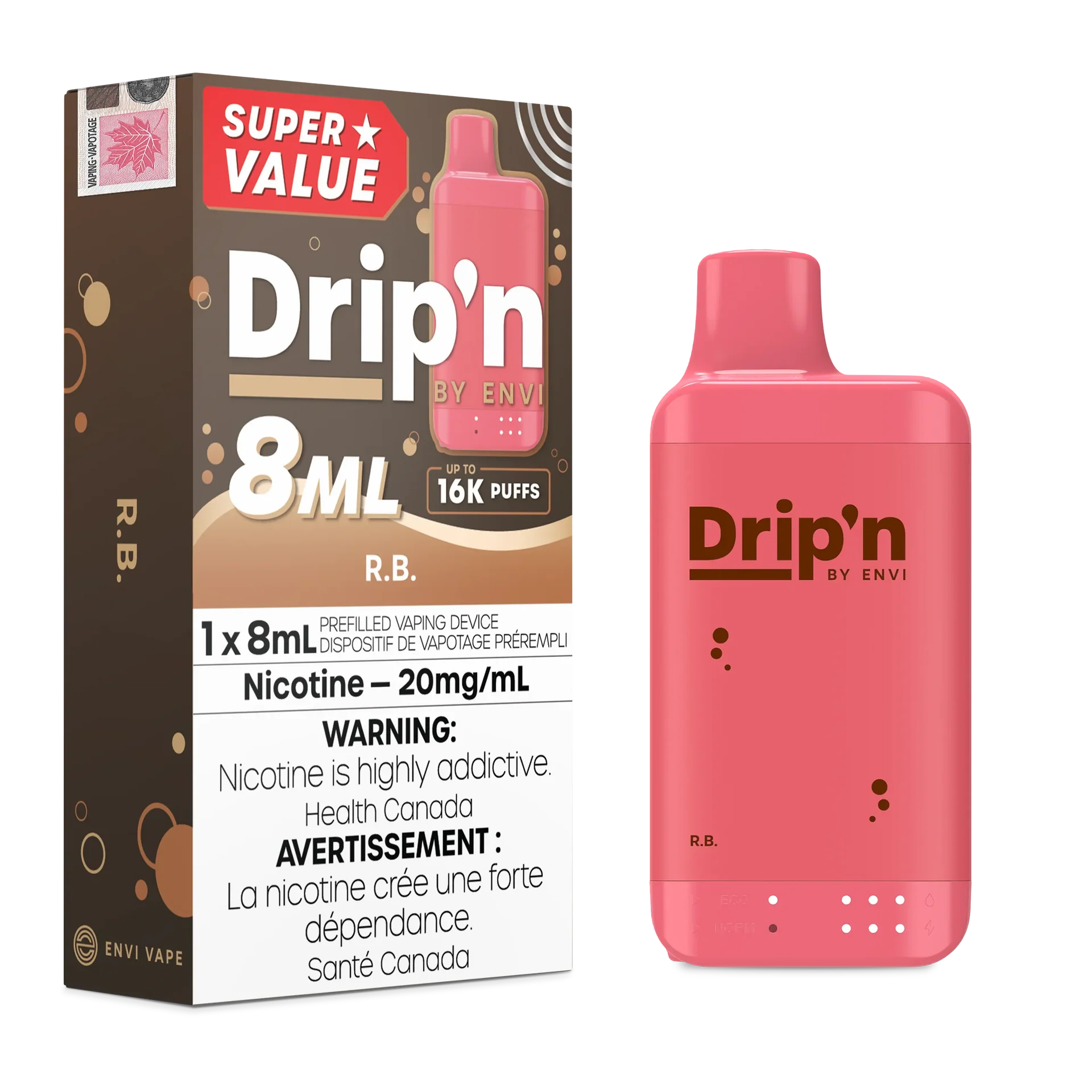 R.B Drip'n by Envi 8ml - Disposable 16K by DRIP'N