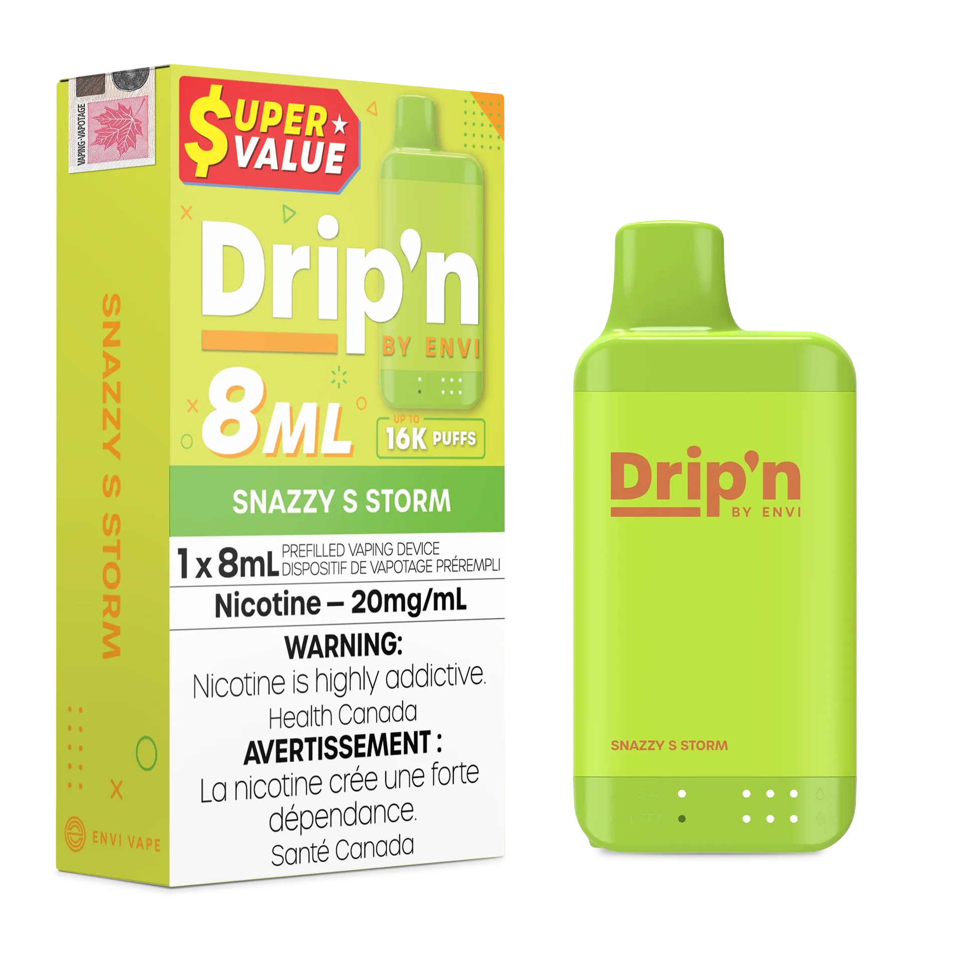 Snazzy S Storm Drip'n by Envi 8ml - Disposable 16K by DRIP'N