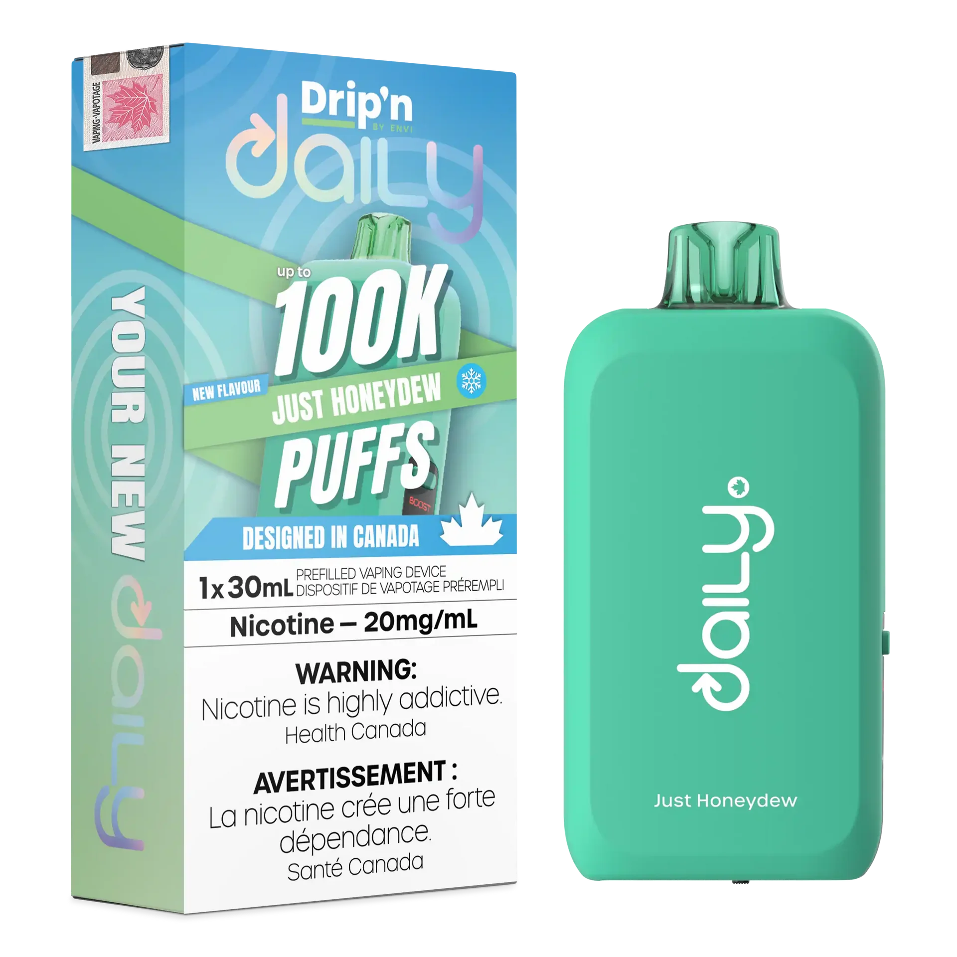 Just Honeydew Drip'N Daily 30mL - Disposable Vape 100K
