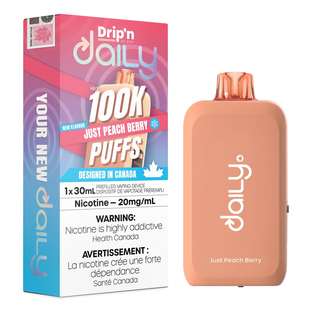 Just Peach Berry Drip'N Daily 30mL - Disposable Vape 100K - view 1