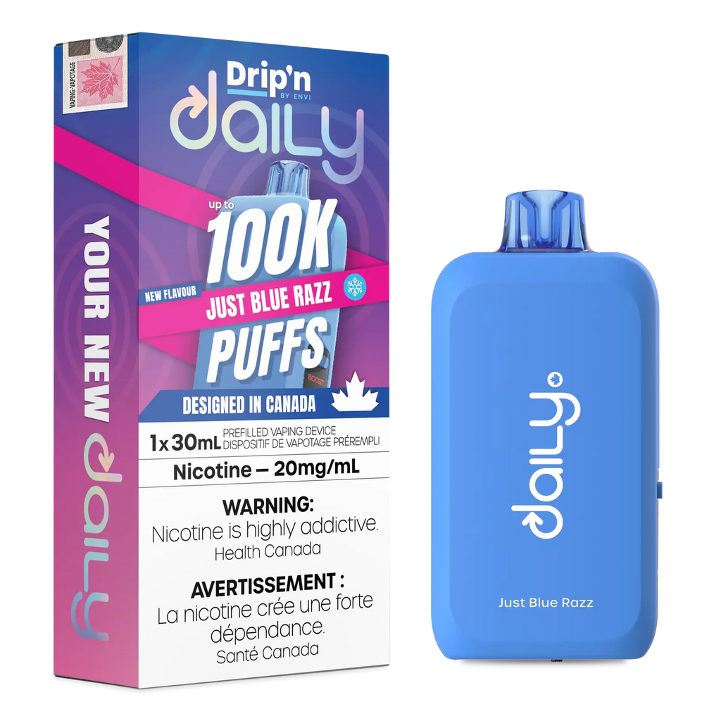 Just Blue Razz Drip'N Daily 30mL - Disposable Vape 100K - view 1