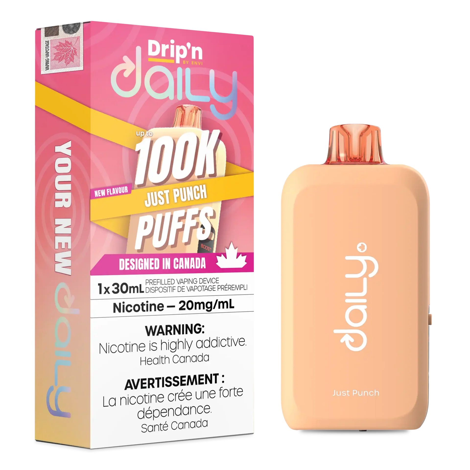 Just Punch Drip'N Daily 30mL - Disposable Vape 100K