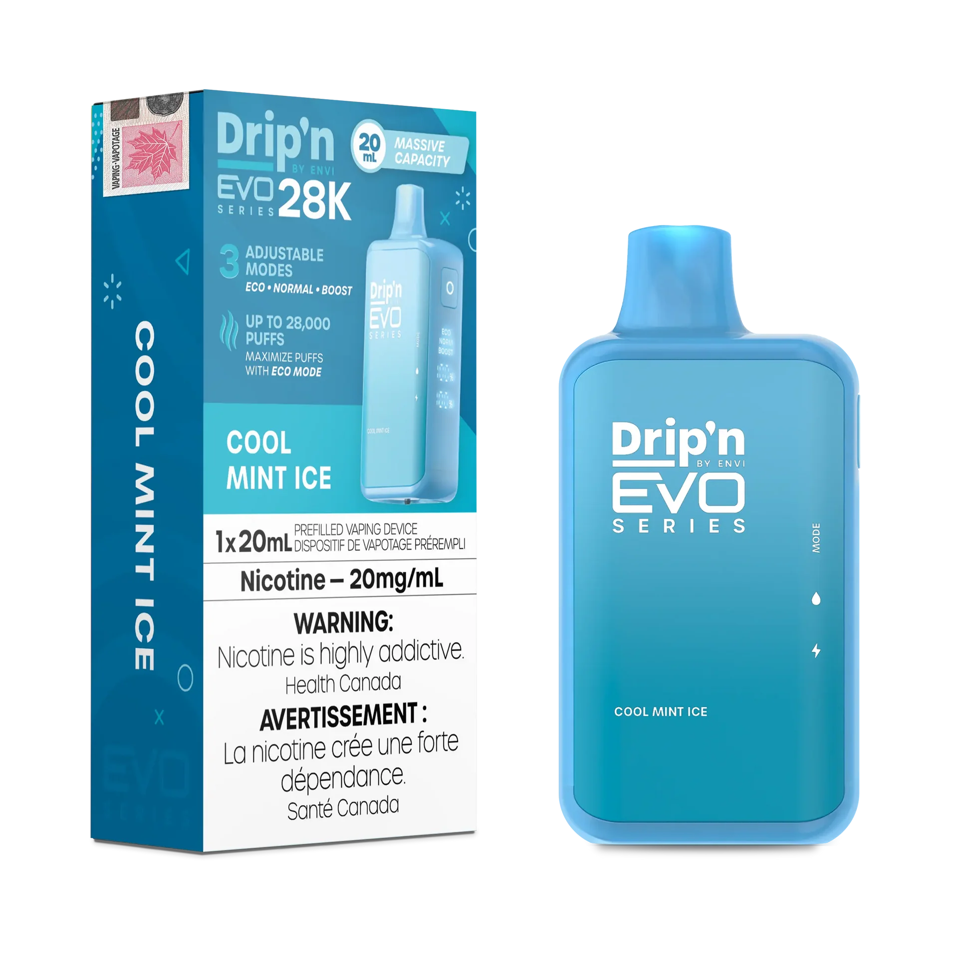 Cool Mint Ice Drip'N Evo - Disposable 28K by DRIP'N