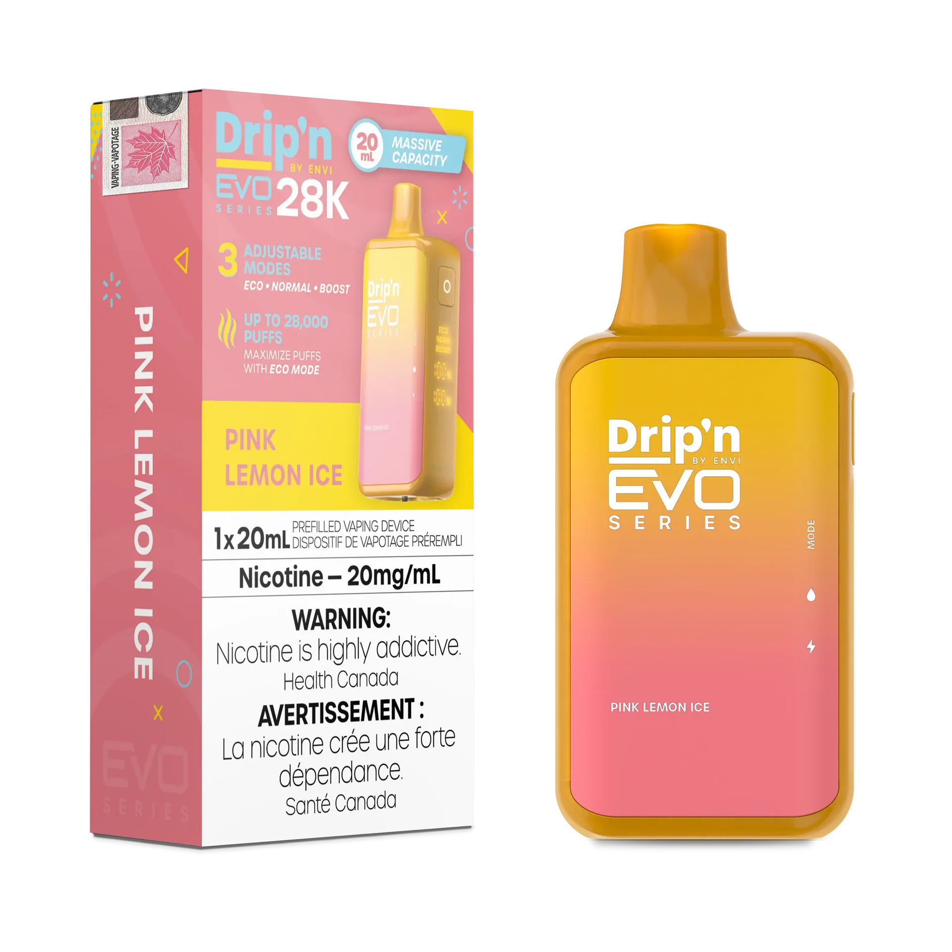 Pink Lemon Ice Drip'N Evo - Disposable 28K by DRIP'N