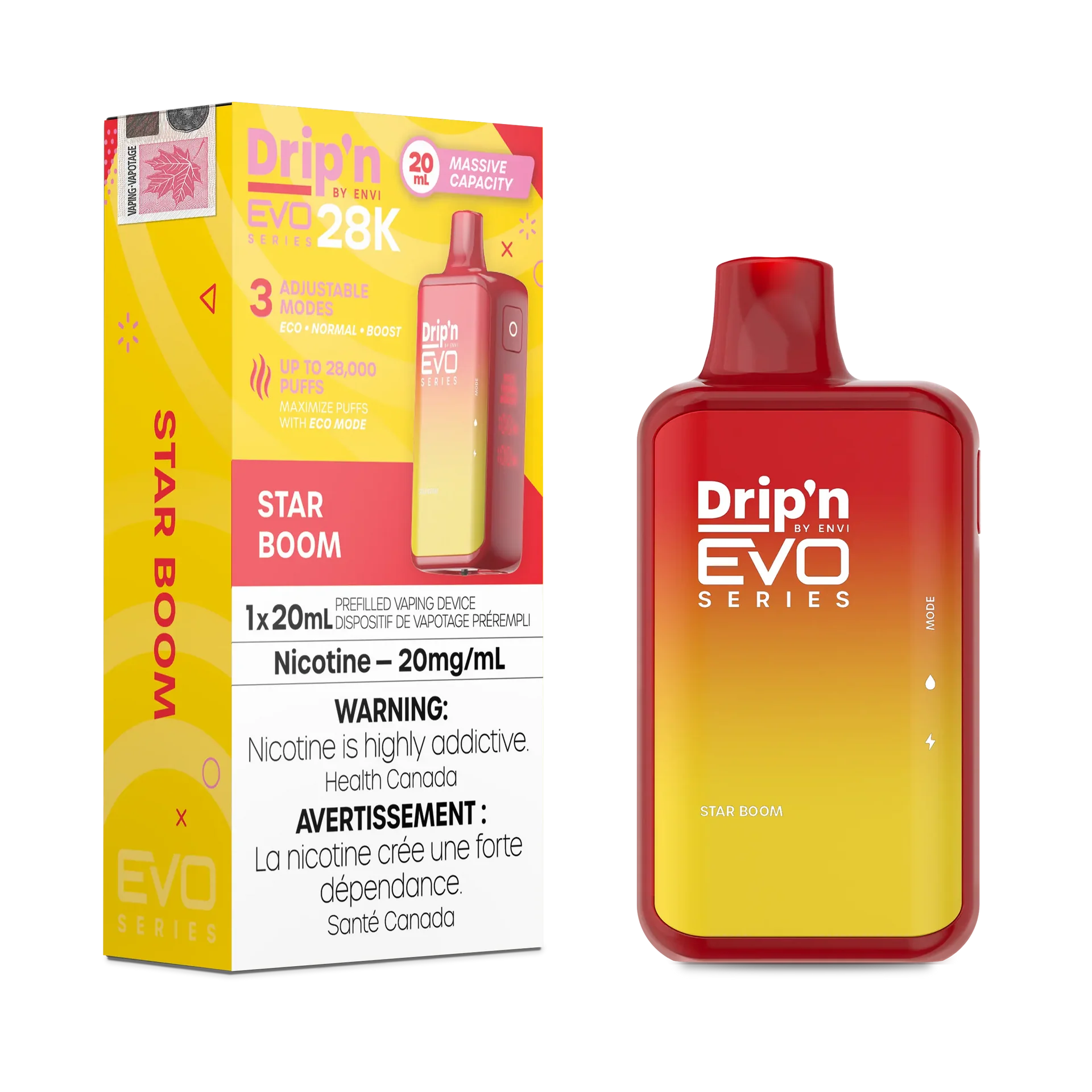 Star Boom Drip'N Evo - Disposable 28K by DRIP'N