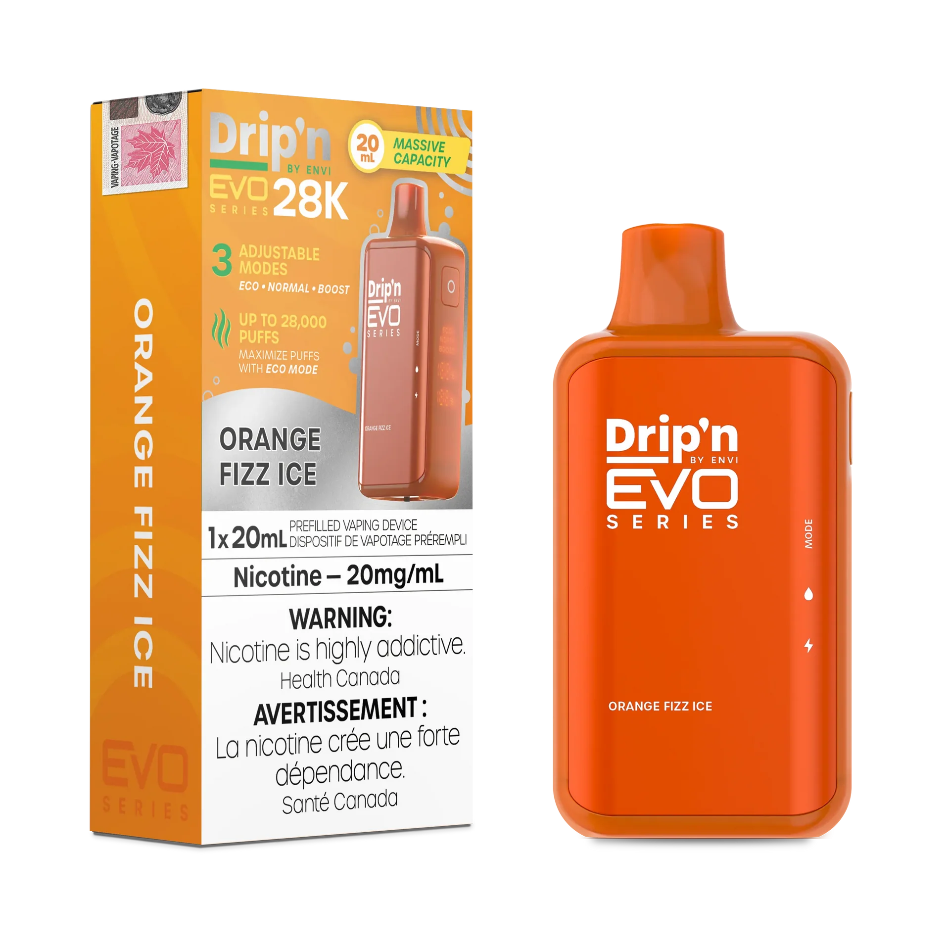 Orange Fizz Drip'N Evo - Disposable 28K by DRIP'N