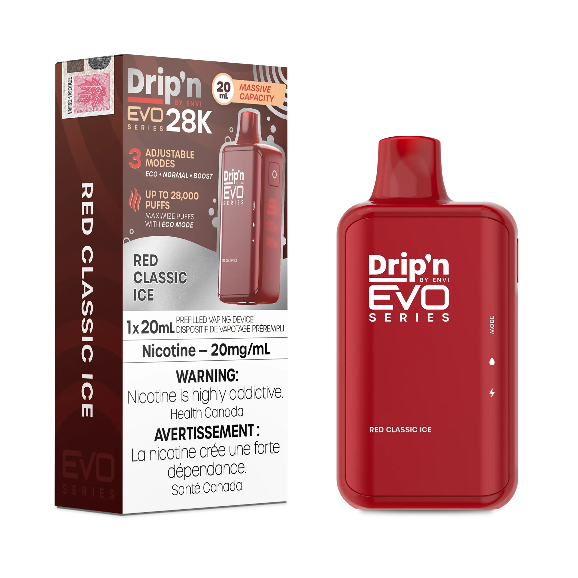 Red Classic Drip'N Evo - Disposable 28K by DRIP'N