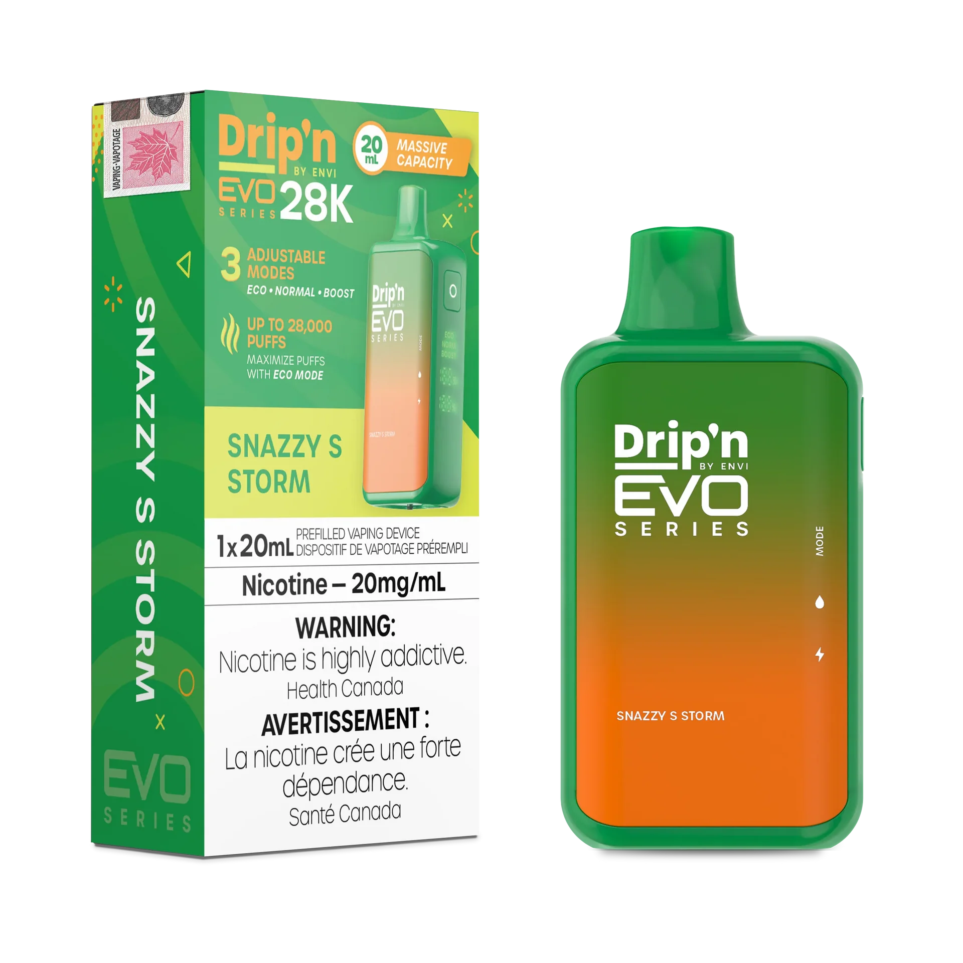 Snazzy S Storm Drip'N Evo - Disposable 28K by DRIP'N