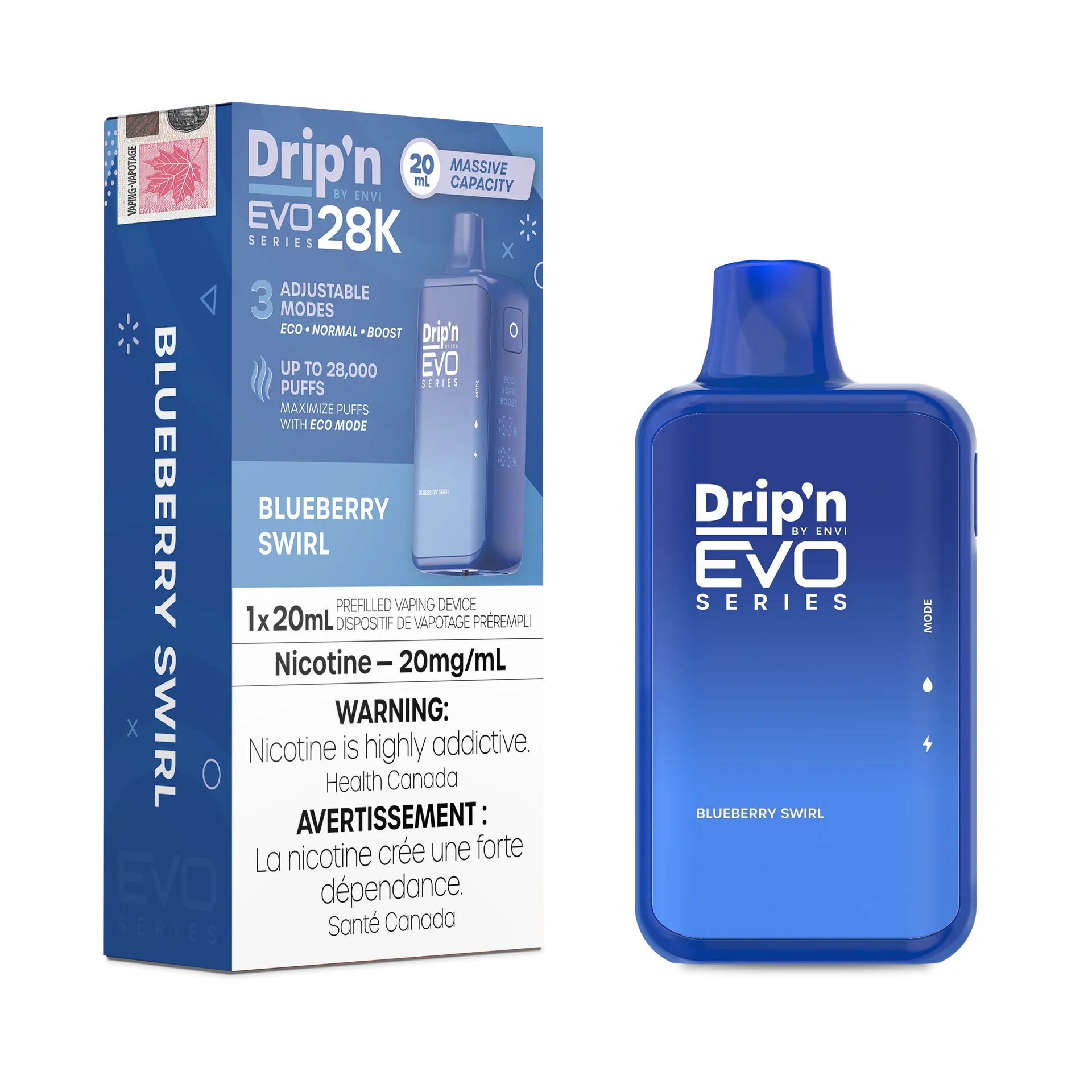 Blueberry Swirl Drip'N Evo - Disposable 28K by DRIP'N