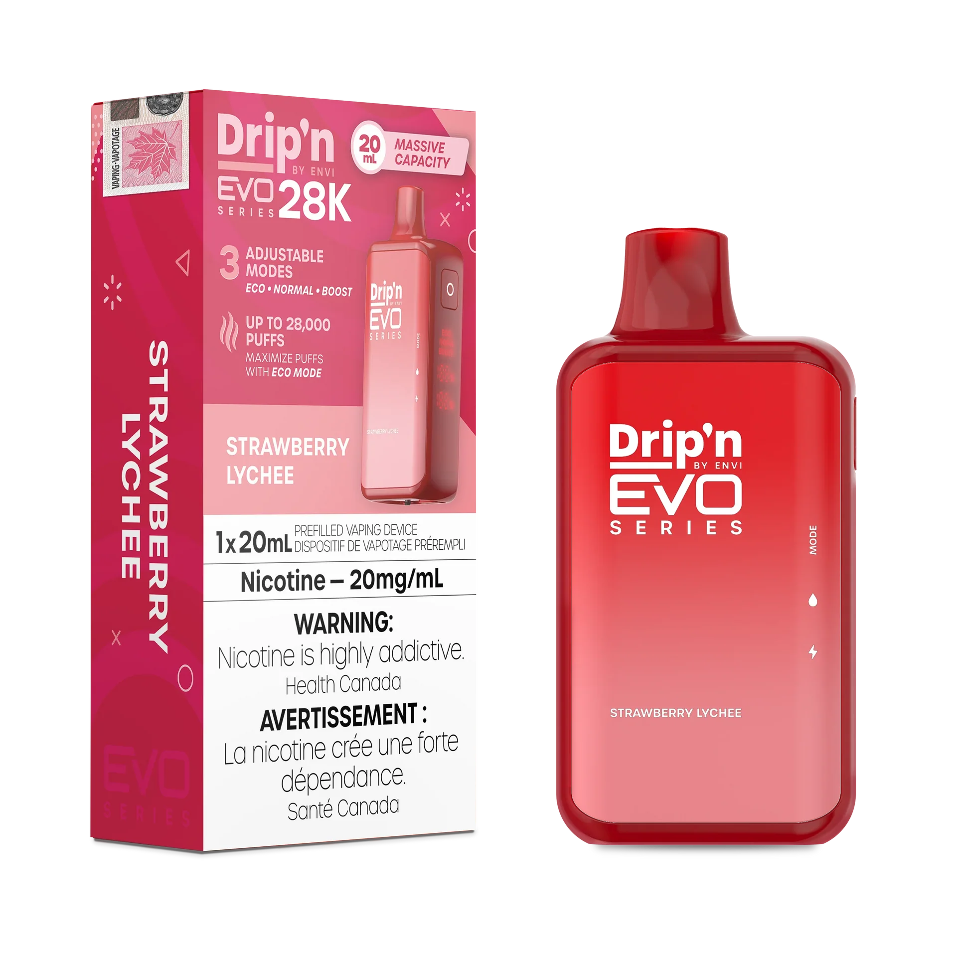 Strawberry Lychee Drip'N Evo - Disposable 28K by DRIP'N