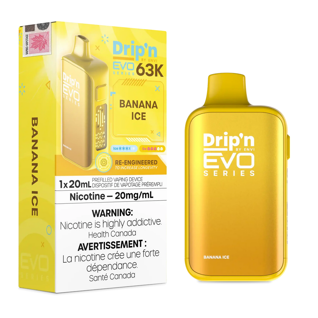 Banana Ice Drip'n by Envi EVO 63K - Disposable Vape - view 1