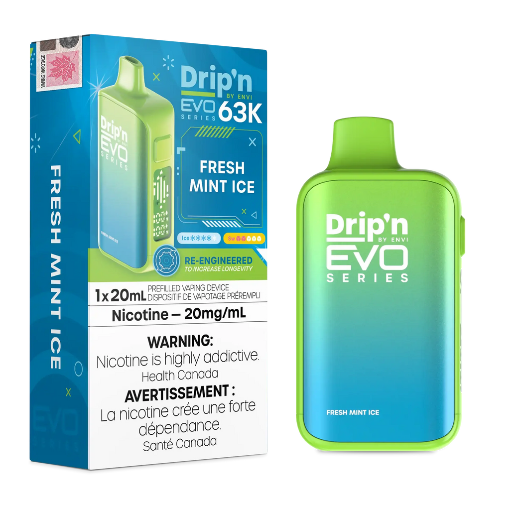 Fresh Mint Ice Drip'n by Envi EVO 63K - Disposable Vape by DRIP'N — view 1