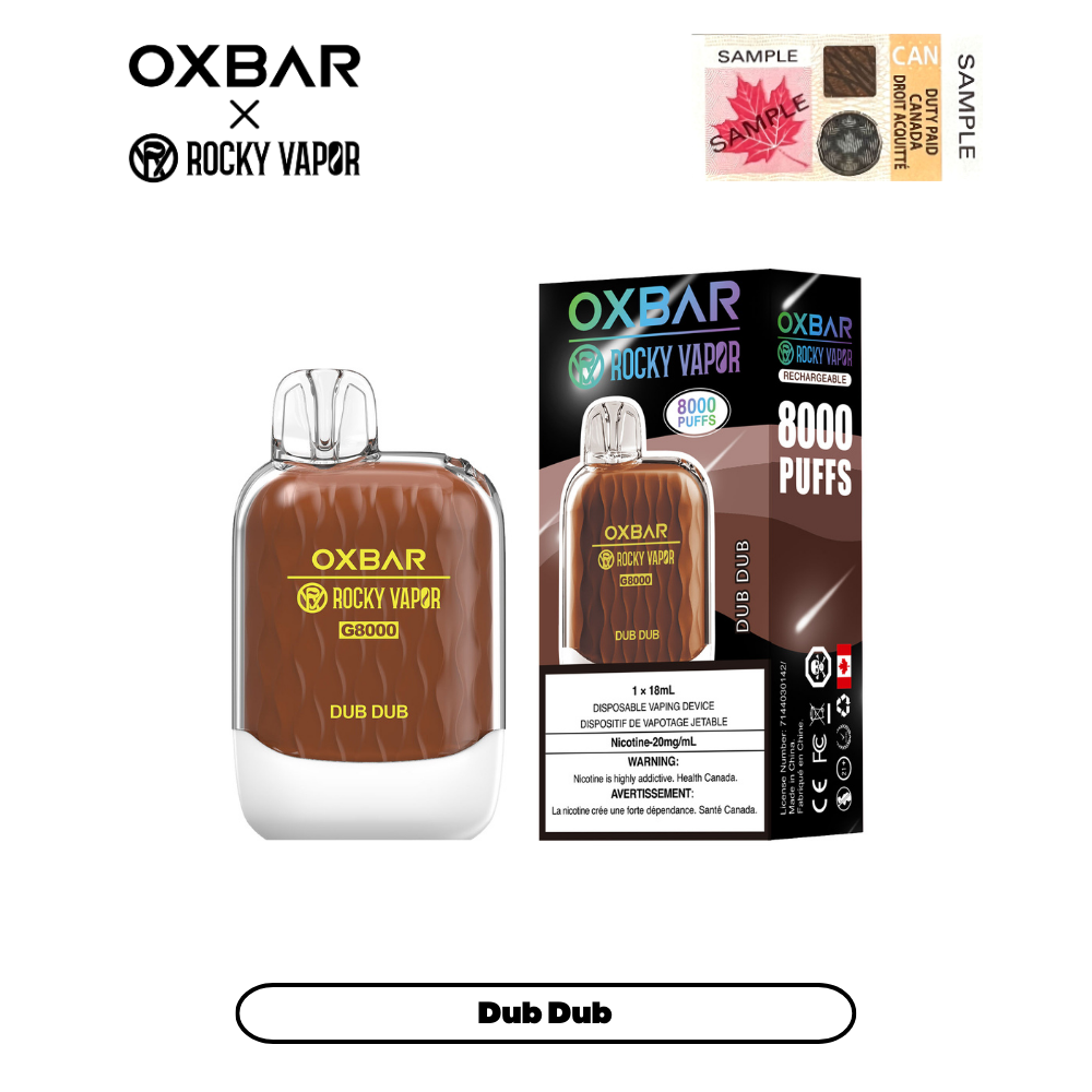 Oxbar G8000 - Disposable E-Cig (EXCISE TAXED) (8000 Puffs)