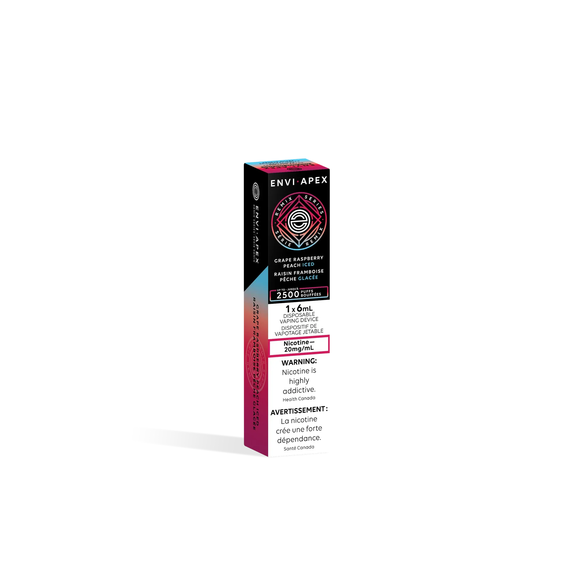Grape Raspberry Peach Iced Apex 2500 - Disposable Vape