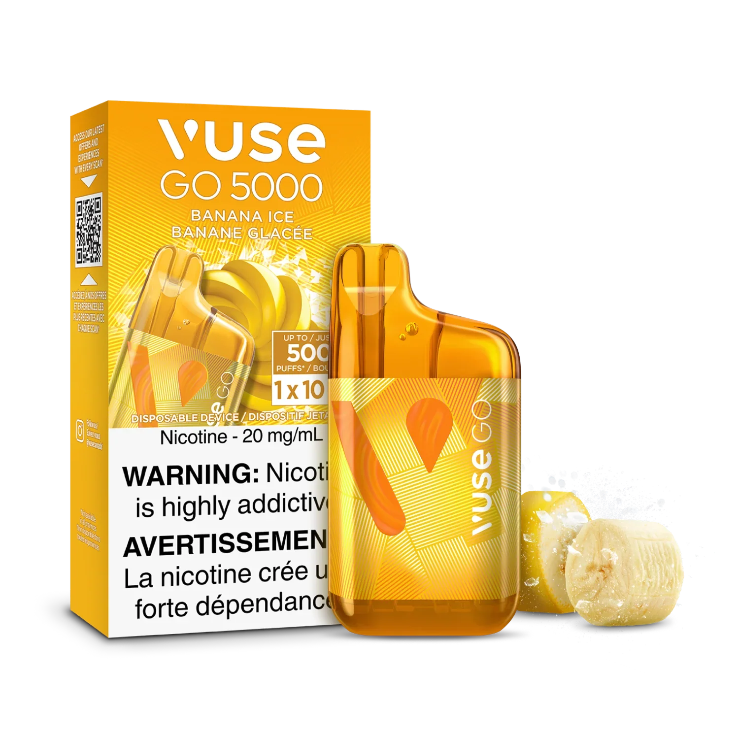 Banana Ice Vuse GO 5000 - Disposable Vape