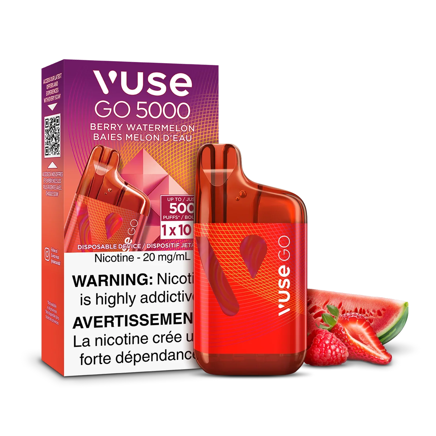 Berry Watermelon Vuse GO 5000 - Disposable Vape