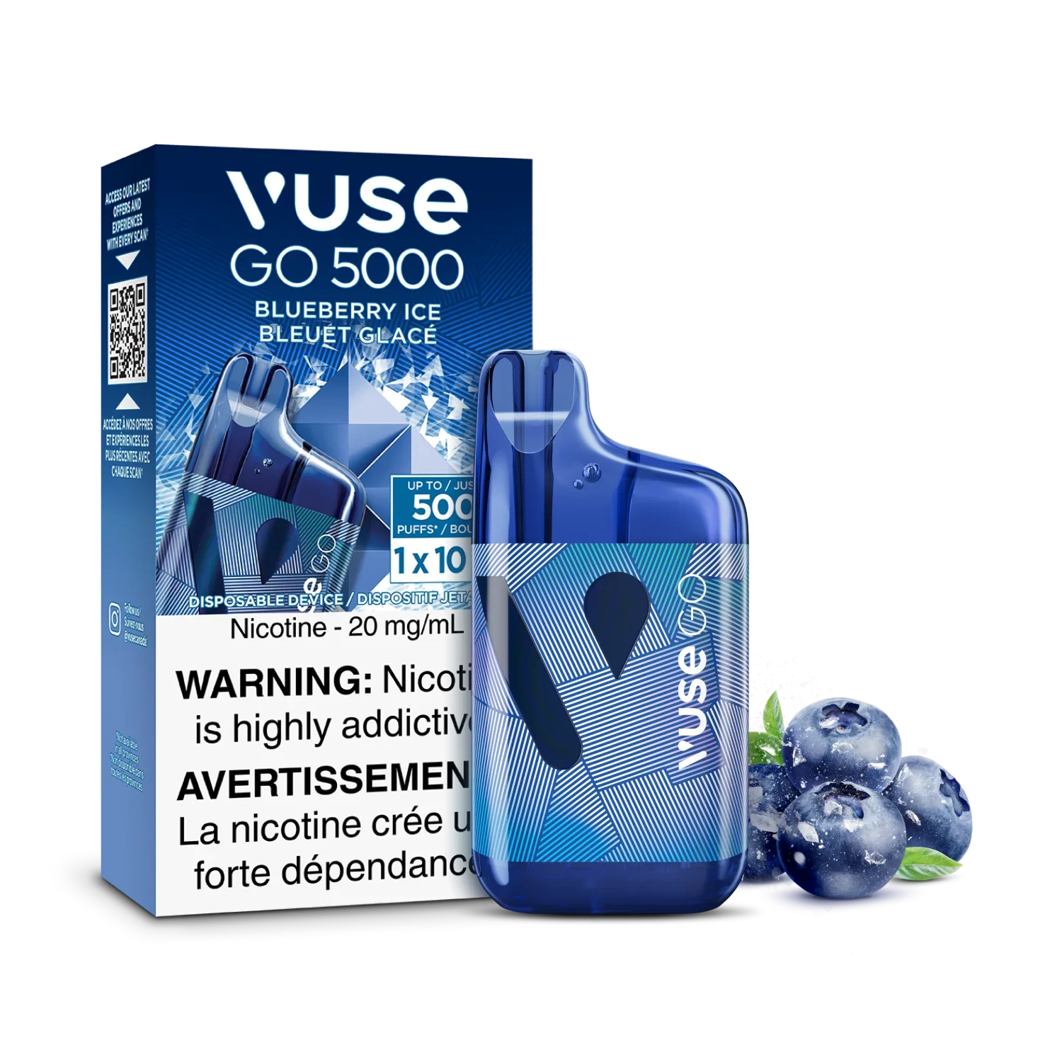 Blueberry Ice Vuse GO 5000 - Disposable Vape