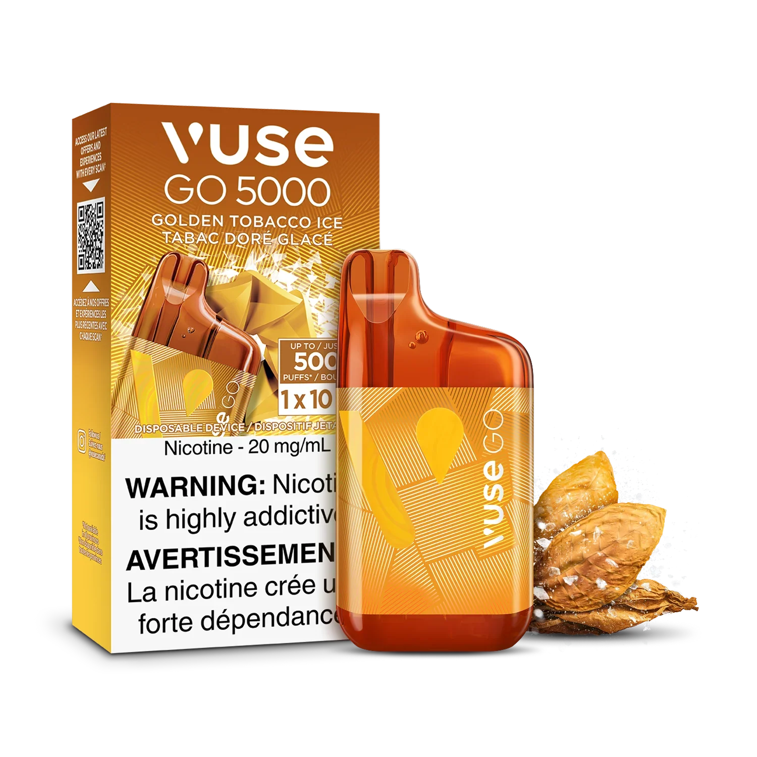 Golden Tobacco Ice Vuse GO 5000 - Disposable Vape