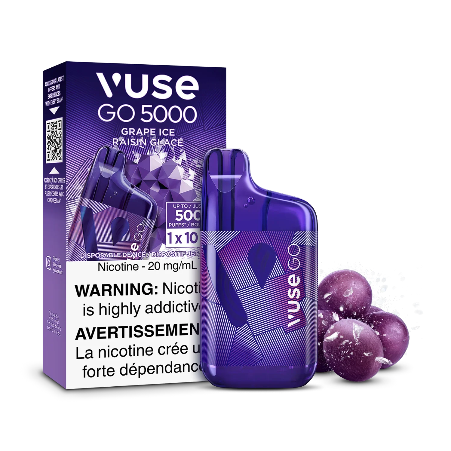 Grape Ice Vuse GO 5000 - Disposable Vape