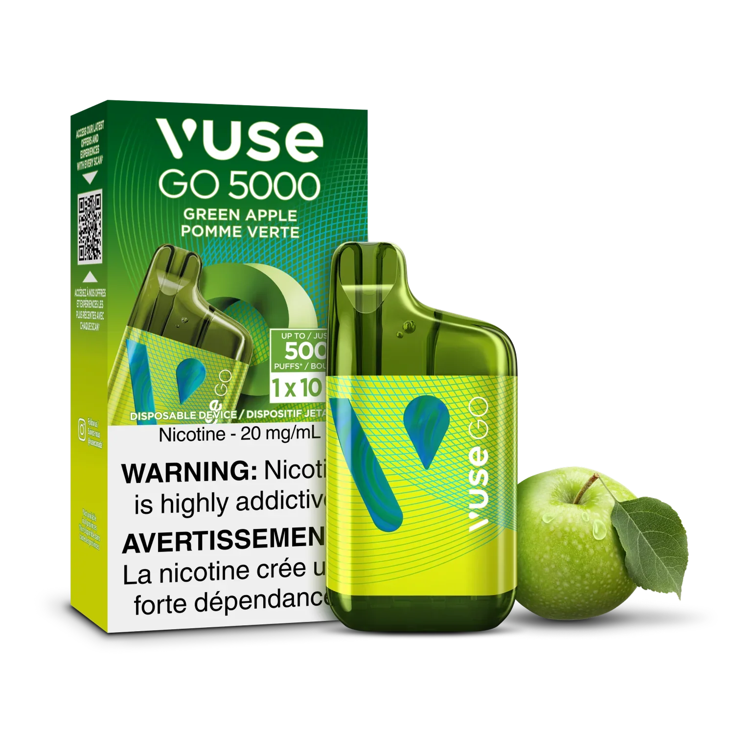 Green Apple Vuse GO 5000 - Disposable Vape