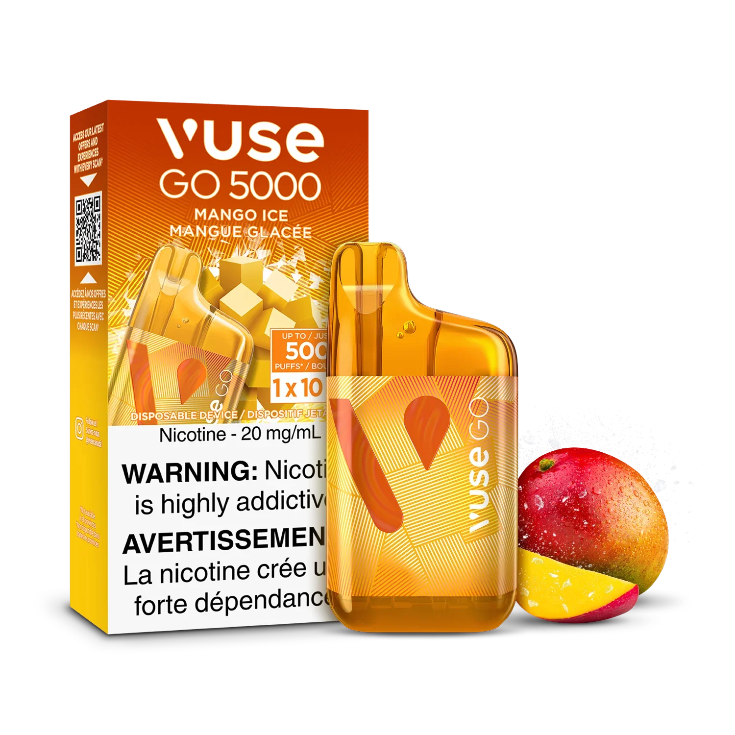 Mango Ice Vuse GO 5000 - Disposable Vape