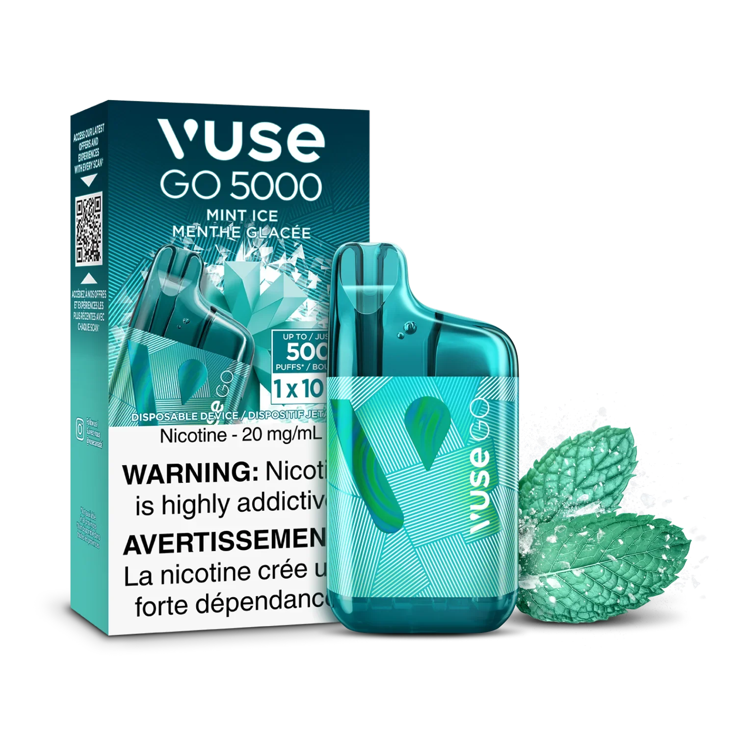 Mint Ice Vuse GO 5000 - Disposable Vape