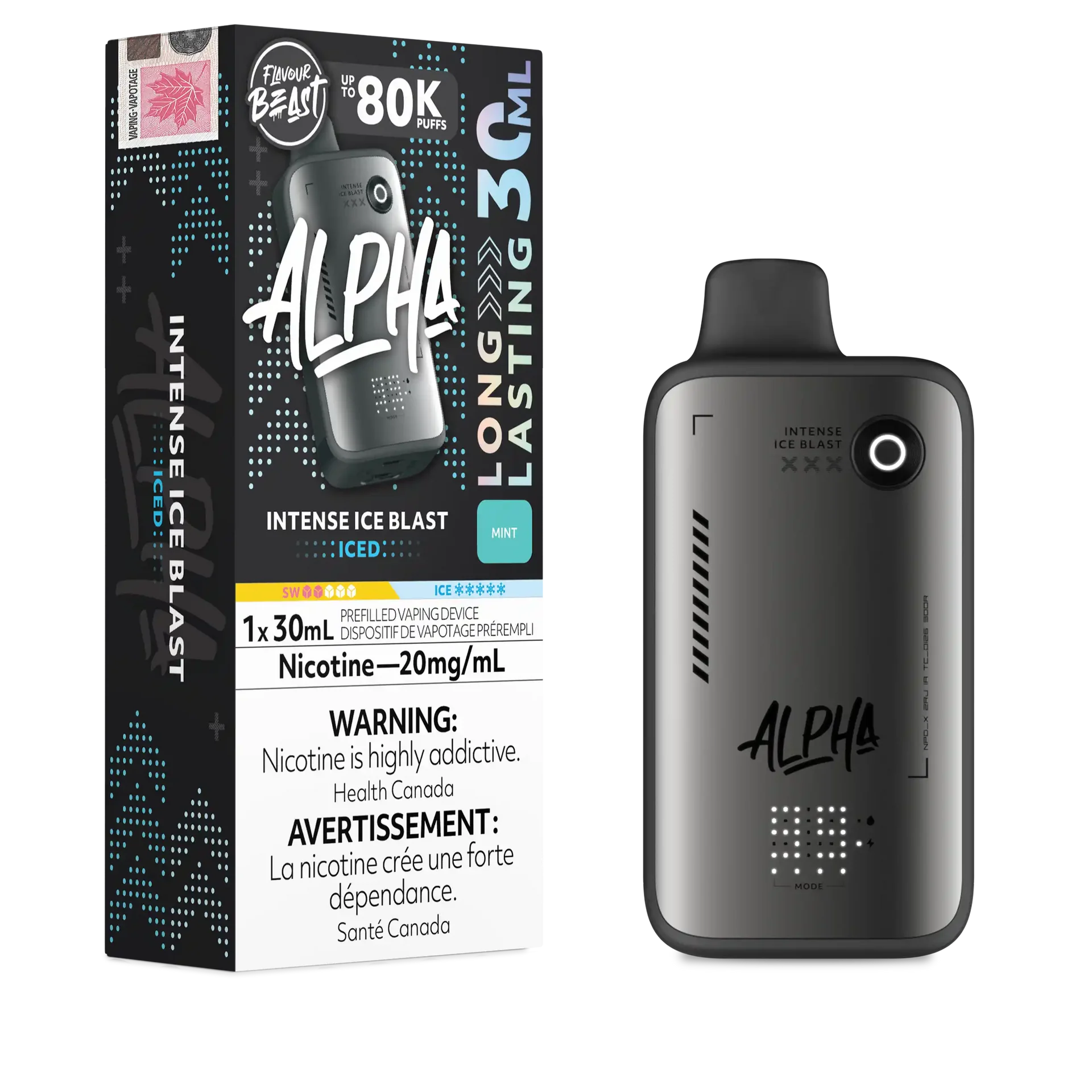 bold Ice Blast Flavour Beast Alpha - Disposable Vape 80K by FLAVOUR BEAST
