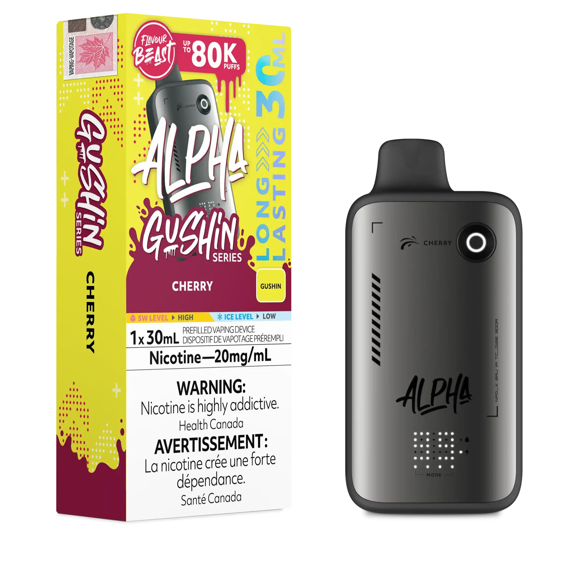 Gushin Cherry Flavour Beast Alpha - Disposable Vape 80K by FLAVOUR BEAST